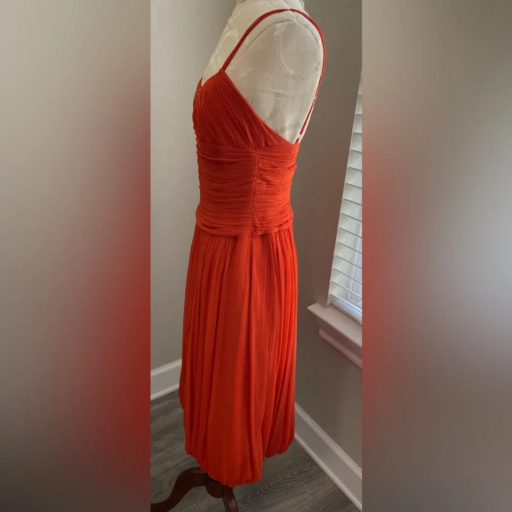 BCBG MaxAzria Silk Cocktail Special Occasion Dress Size 6 - Picture 4 of 16